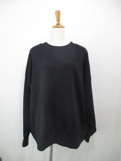 送料無料 シロデラボンテ siro de labonte LOUDER 2way PO R543217 レディース 25秋冬 裏毛 ロゴスウェット 日本製 前後2way BLACK