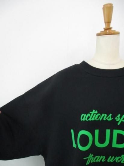 送料無料 シロデラボンテ siro de labonte LOUDER 2way PO R543217 レディース 25秋冬 裏毛 ロゴスウェット 日本製 前後2way BLACK