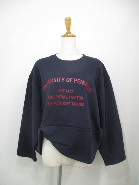 ブティックオーディナリー Boutique OrdinaryTwisted College Sweat BO25-326T BO25-326T-ネイビー