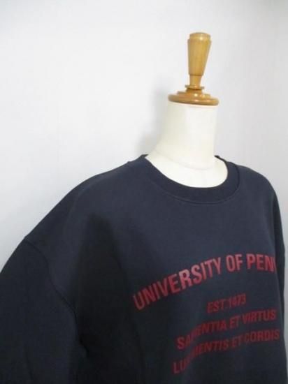 ブティックオーディナリー Boutique OrdinaryTwisted College Sweat BO25-326T BO25-326T-ネイビー