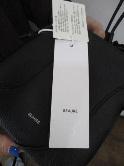 ̵ ӥ BEAURE Mini Drawstring Pouch Bag B-25347 ߥ˥   쥶 ܳ ǥ꡼桼 奢 ץ BLACK