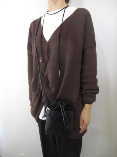 ̵ ӥ BEAURE Mini Drawstring Pouch Bag B-25347 ߥ˥   쥶 ܳ ǥ꡼桼 奢 ץ BLACK