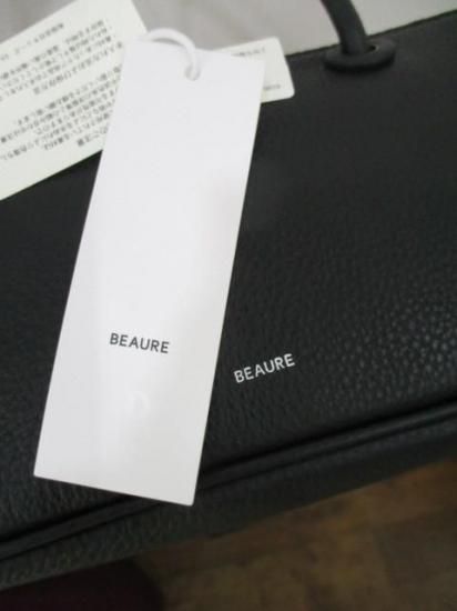 送料無料 BEAURE ビュレ 横長ブガッティ型2WAYショルダーバッグ B-25419 ショルダーバッグ 2WAY ボストンバッグ レトロ 横長 大人 ミニマル トレンド BLACK