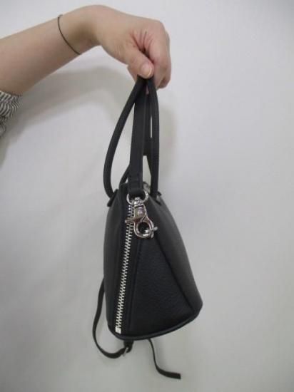 送料無料 BEAURE ビュレ 横長ブガッティ型2WAYショルダーバッグ B-25419 ショルダーバッグ 2WAY ボストンバッグ レトロ 横長 大人 ミニマル トレンド BLACK