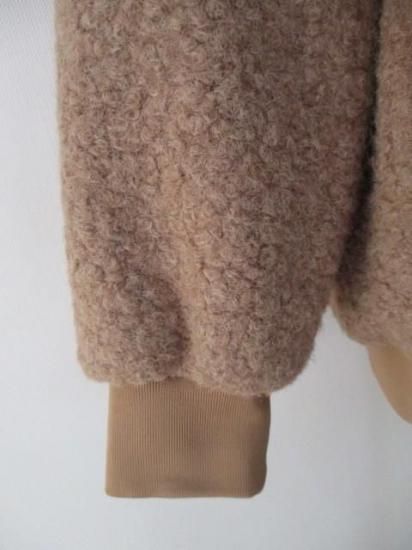 送料無料 ディニテコリエ Dignite collier モヘア混 ボアブルゾン レディース アウター IN-80256394 ノーカラー 防寒 軽量 暖かい 丈長め 25秋冬新作 MOCHA