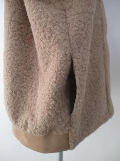 送料無料 ディニテコリエ Dignite collier モヘア混 ボアブルゾン レディース アウター IN-80256394 ノーカラー 防寒 軽量 暖かい 丈長め 25秋冬新作 MOCHA