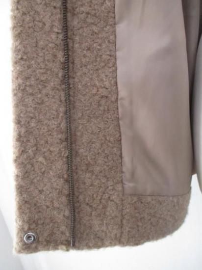 送料無料 ディニテコリエ Dignite collier モヘア混 ボアブルゾン レディース アウター IN-80256394 ノーカラー 防寒 軽量 暖かい 丈長め 25秋冬新作 MOCHA