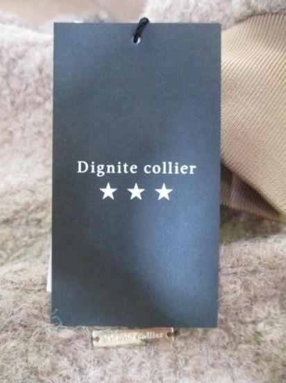 送料無料 ディニテコリエ Dignite collier モヘア混 ボアブルゾン レディース アウター IN-80256394 ノーカラー 防寒 軽量 暖かい 丈長め 25秋冬新作 MOCHA