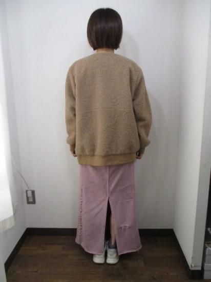 送料無料 ディニテコリエ Dignite collier モヘア混 ボアブルゾン レディース アウター IN-80256394 ノーカラー 防寒 軽量 暖かい 丈長め 25秋冬新作 MOCHA