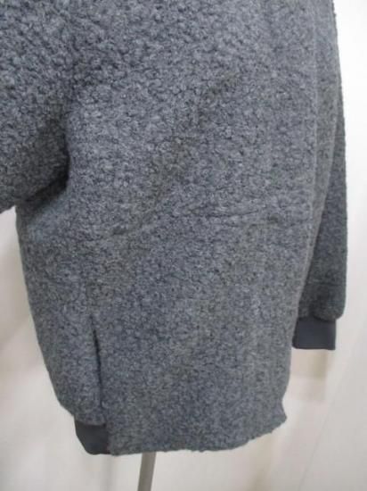 送料無料 ディニテコリエ Dignite collier モヘア混 ボアブルゾン レディース アウター IN-80256394 ノーカラー 防寒 軽量 暖かい 丈長め 25秋冬新作 CHARCOAL