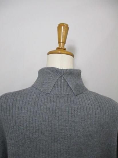 送料無料 シアントーキョー CYAN TOKYO アシメスリットオーバータートル 507415 アシメ スリット オーバータートル リブ 着心地 ゆったり 柔らかい 伸縮性 GRAY