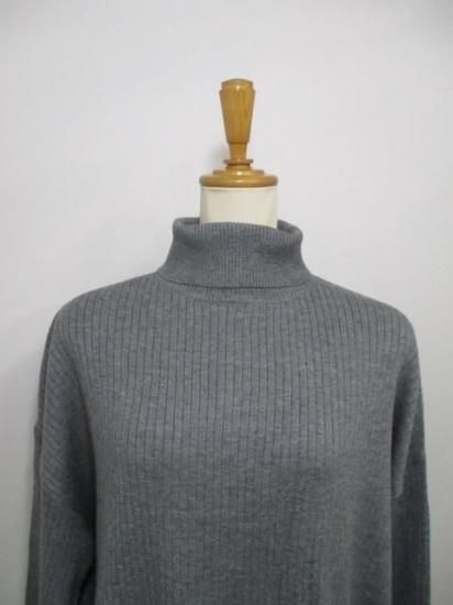 送料無料 シアントーキョー CYAN TOKYO アシメスリットオーバータートル 507415 アシメ スリット オーバータートル リブ 着心地 ゆったり 柔らかい 伸縮性 GRAY