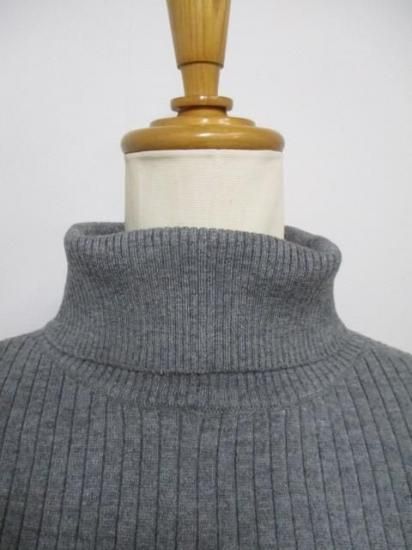 送料無料 シアントーキョー CYAN TOKYO アシメスリットオーバータートル 507415 アシメ スリット オーバータートル リブ 着心地 ゆったり 柔らかい 伸縮性 GRAY