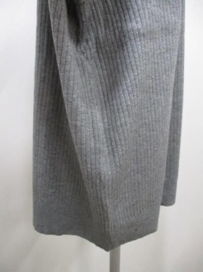 送料無料 シアントーキョー CYAN TOKYO アシメスリットオーバータートル 507415 アシメ スリット オーバータートル リブ 着心地 ゆったり 柔らかい 伸縮性 GRAY