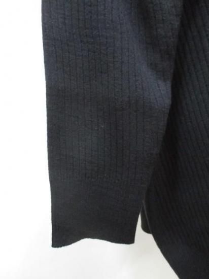 送料無料 シアントーキョー CYAN TOKYO アシメスリットオーバータートル 507415 アシメ スリット オーバータートル リブ 着心地 ゆったり 柔らかい 伸縮性 BLACK