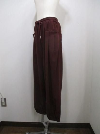 シアントーキョー CYAN TOKYO スクエアポケット ジャージジョガー 507395-ボルドー