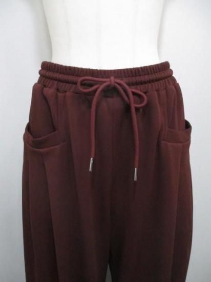 シアントーキョー CYAN TOKYO スクエアポケット ジャージジョガー 507395-ボルドー