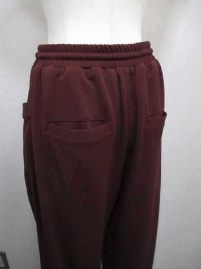 シアントーキョー CYAN TOKYO スクエアポケット ジャージジョガー 507395-ボルドー