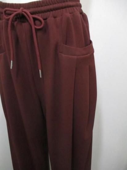 シアントーキョー CYAN TOKYO スクエアポケット ジャージジョガー 507395-ボルドー