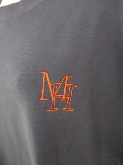 プライア Praia 刺繍バックリブカットソー LEQ-25120-チャコール×オレンジ