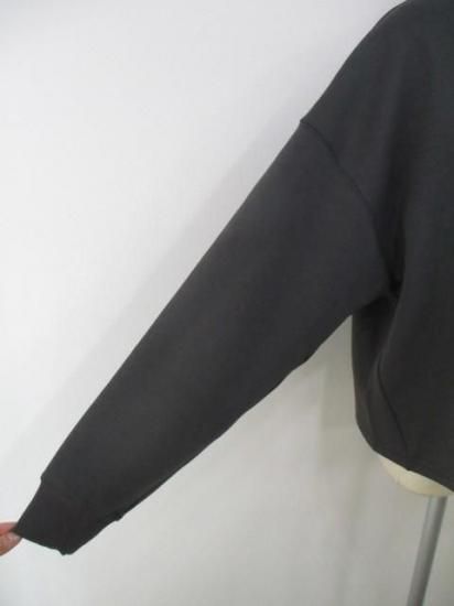 プライア Praia 刺繍バックリブカットソー LEQ-25120-チャコール×オレンジ