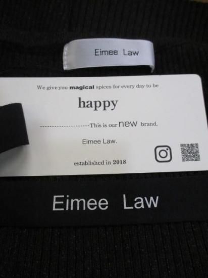 エイミーロウ Eimee Law アシメデザインリブニット 84394L-2-スミクロ×スミクロ