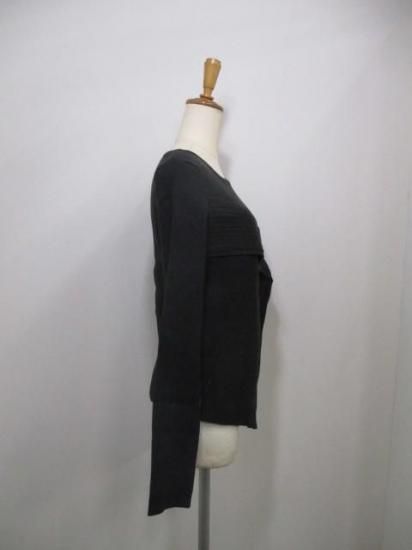 エイミーロウ Eimee Law アシメデザインリブニット 84394L-2-スミクロ×スミクロ