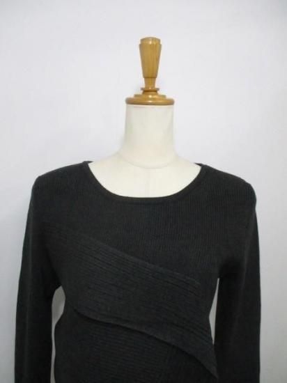 エイミーロウ Eimee Law アシメデザインリブニット 84394L-2-スミクロ×スミクロ