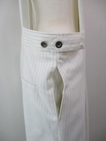 送料無料 アーモンドオイル ALMONDOIL ドビーストライプオーバーオール 252A1409 オーバーオール サロペット ストライプ 調節可能 カジュアル シーズンレス WHITE