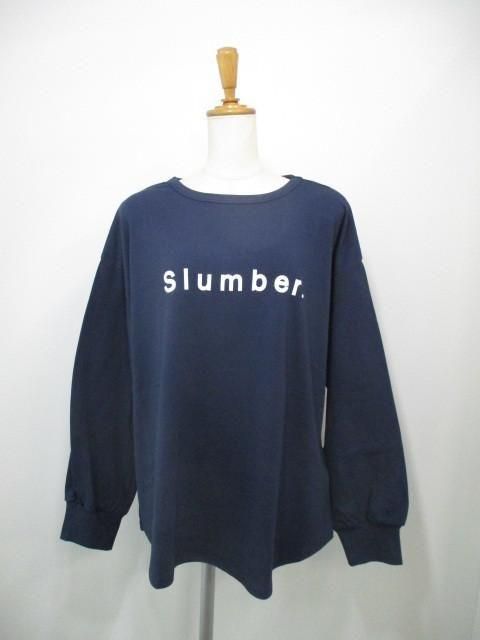 送料無料 アンナケリー Anna Kerry slumber ウォームロングTEE 85254938 ウォームロングTEE 裏起毛 ストレッチ 肌触り 着心地 ファッション カジュアル NAVY