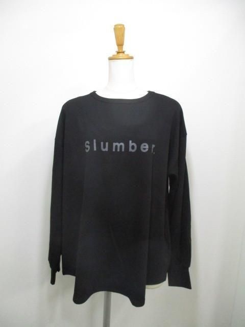 送料無料 アンナケリー Anna Kerry slumber ウォームロングTEE 85254938 ウォームロングTEE 裏起毛 ストレッチ 肌触り 着心地 ファッション カジュアル BLACK