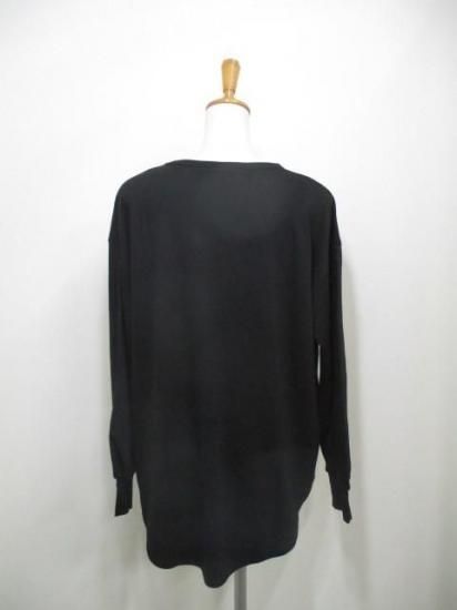 送料無料 アンナケリー Anna Kerry slumber ウォームロングTEE 85254938 ウォームロングTEE 裏起毛 ストレッチ 肌触り 着心地 ファッション カジュアル BLACK