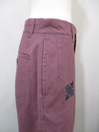 送料無料 エイミーロウ Eimee Law レタリング サイドポケットチノパン 84407L チノパン レタリング サイドポケット ハイウエスト モード 刺繍 ワッペン トレンド カジュアル PINK