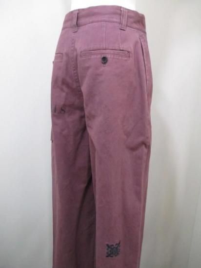 送料無料 エイミーロウ Eimee Law レタリング サイドポケットチノパン 84407L チノパン レタリング サイドポケット ハイウエスト モード 刺繍 ワッペン トレンド カジュアル PINK