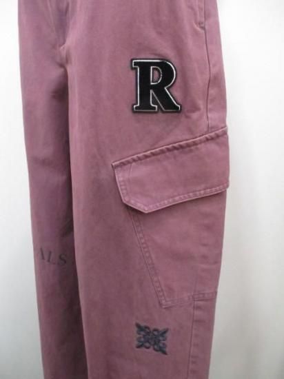 送料無料 エイミーロウ Eimee Law レタリング サイドポケットチノパン 84407L チノパン レタリング サイドポケット ハイウエスト モード 刺繍 ワッペン トレンド カジュアル PINK