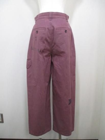 送料無料 エイミーロウ Eimee Law レタリング サイドポケットチノパン 84407L チノパン レタリング サイドポケット ハイウエスト モード 刺繍 ワッペン トレンド カジュアル PINK