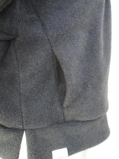 ブティックオーディナリー Boutique Ordinary Fleece Draped Motorcycle Jacket BO25-320T-チャコールグレー