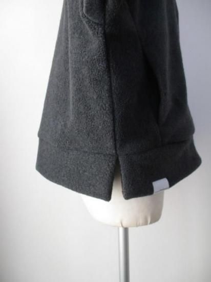 ブティックオーディナリー Boutique Ordinary Fleece Draped Motorcycle Jacket BO25-320T-チャコールグレー