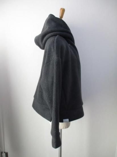 ブティックオーディナリー Boutique Ordinary Fleece Draped Motorcycle Jacket BO25-320T-チャコールグレー