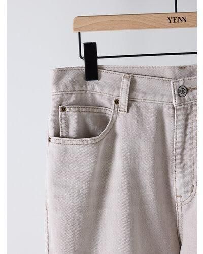 ̵ YENN  LOOSE FIT FLARE PT Y254-3113 ե쥢 ǥ˥ ѥ 롼եå 륷 󥿡ץ쥹 ᡼ǥ LTBEIGE 36