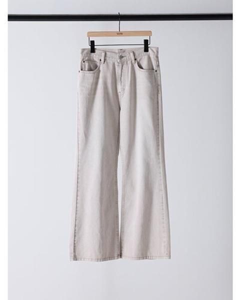 ̵ YENN  LOOSE FIT FLARE PT Y254-3113 ե쥢 ǥ˥ ѥ 롼եå 륷 󥿡ץ쥹 ᡼ǥ LTBEIGE 36