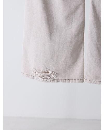 ̵ YENN  LOOSE FIT FLARE PT Y254-3113 ե쥢 ǥ˥ ѥ 롼եå 륷 󥿡ץ쥹 ᡼ǥ LTBEIGE 38