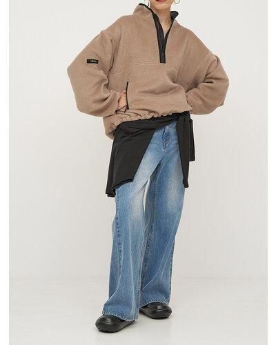 ̵ YENN  LOOSE FIT FLARE PT Y254-3113 ե쥢 ǥ˥ ѥ 롼եå 륷 󥿡ץ쥹 ᡼ǥ LTBLUE 36