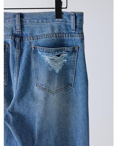 ̵ YENN  LOOSE FIT FLARE PT Y254-3113 ե쥢 ǥ˥ ѥ 롼եå 륷 󥿡ץ쥹 ᡼ǥ LTBLUE 40