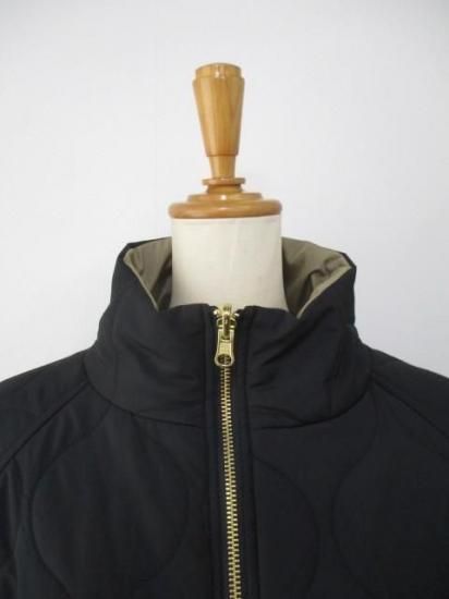 送料無料 シロ デ ラボンテ siro de labonte quilting reversible coat R553308 リバーシブル コート キルティング BLACK×BEIGE