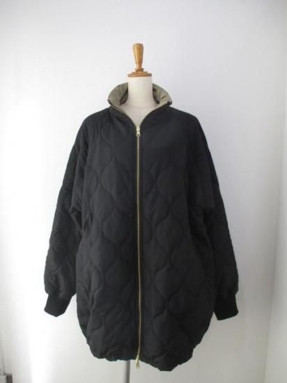 送料無料 シロ デ ラボンテ siro de labonte quilting reversible coat R553308 リバーシブル コート キルティング BLACK×BEIGE