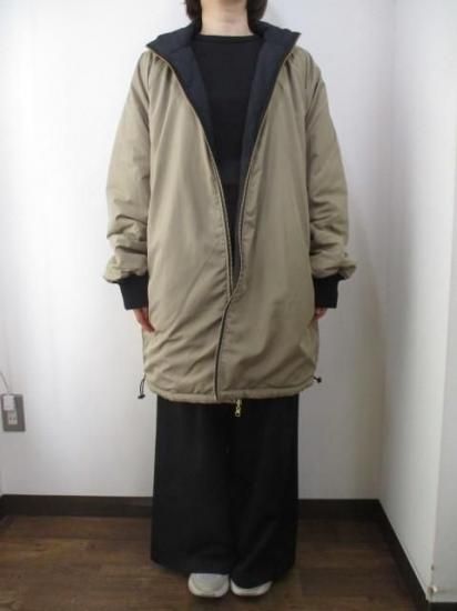 送料無料 シロ デ ラボンテ siro de labonte quilting reversible coat R553308 リバーシブル コート キルティング BLACK×BEIGE