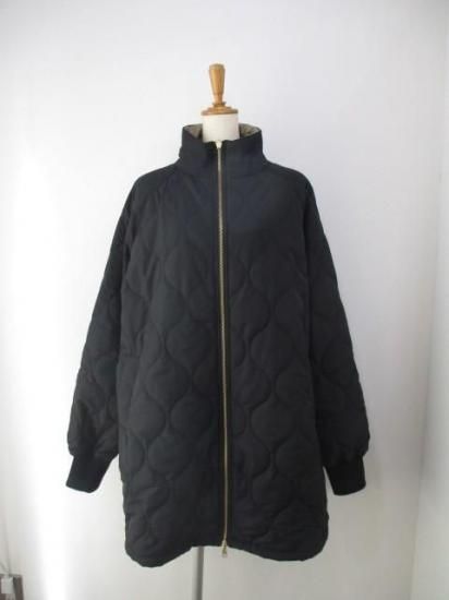 送料無料 シロ デ ラボンテ siro de labonte quilting reversible coat R553308 リバーシブル コート キルティング BLACK×BEIGE