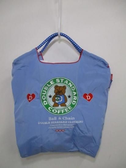 ダブスタ DOUBLE STANDARD CLOTHING BALL&CHAINコラボエコバッグ coffee bear M 0400-002-261 ダブスタ エコバッグ コラボ SAX