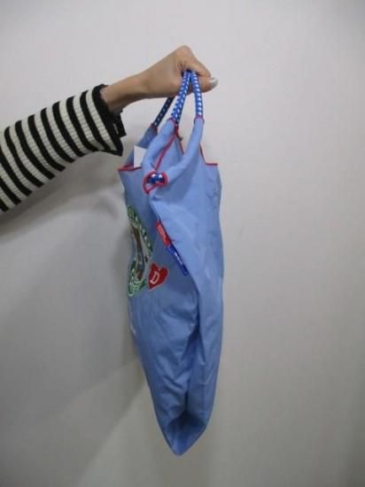 ダブスタ DOUBLE STANDARD CLOTHING BALL&CHAINコラボエコバッグ coffee bear M 0400-002-261 ダブスタ エコバッグ コラボ SAX